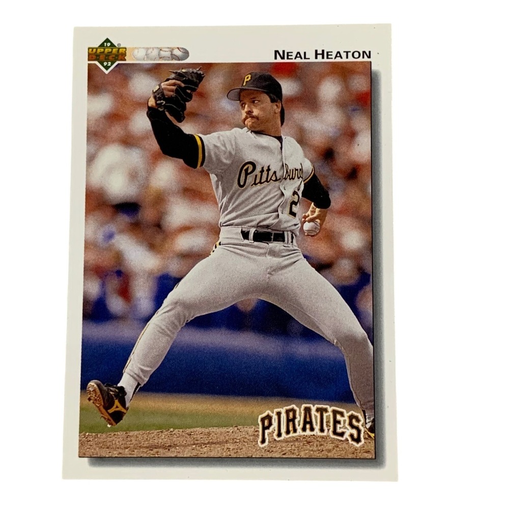 1992 Upper Deck Neal Heaton Pittsburgh Pirates Baseball Card 417 Pitcher